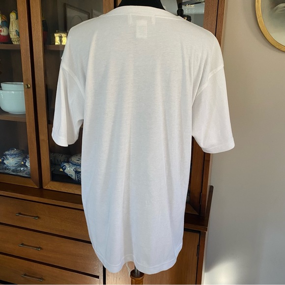 Vintage Victoria Harbour Tropical Foliage & Flower Sequin Beaded Graphic Shirt - Picture 9 of 9